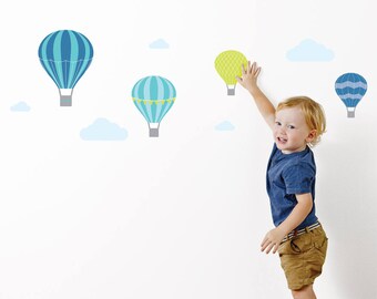 Hot Air Balloon Wall Stickers | Wall Decals | Nursery & Kids decor