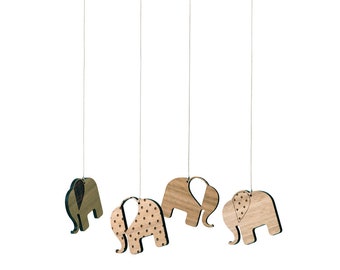 Elephants Mobile | Nursery Mobile  | Laser cut Nursery & Kids Decor