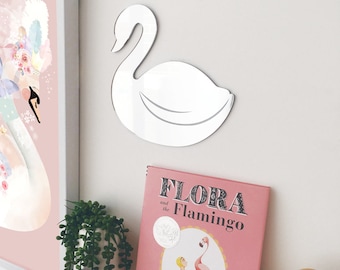 Swan Acrylic Mirror | Nursery & Kids decor