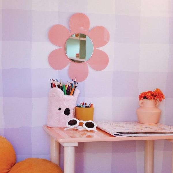 Flower Mirror | Daisy Mirror | Nursery & Kids decor