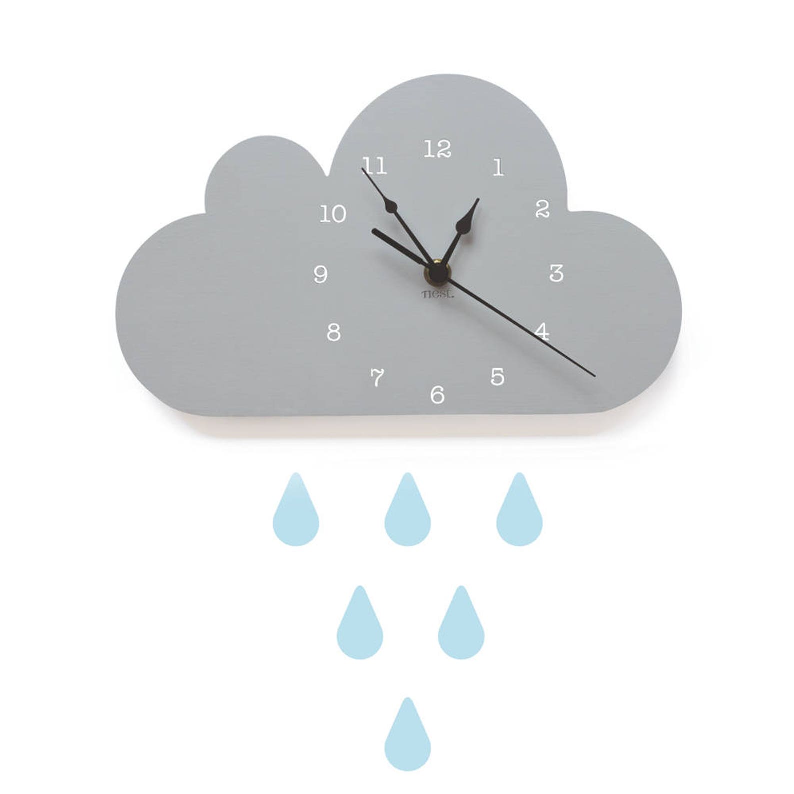 Cloud Clock Wall Clock Laser Cut Nursery & Kids Decor Etsy
