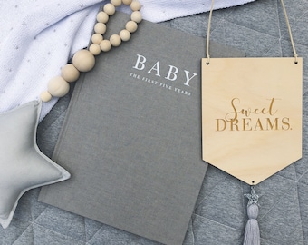 Sweet Dreams Wooden Banner | Kids Decor