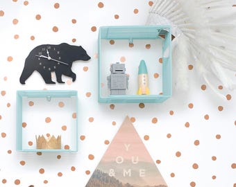 Bear Clock | Wall Clock  | Laser cut Nursery & Kids Decor