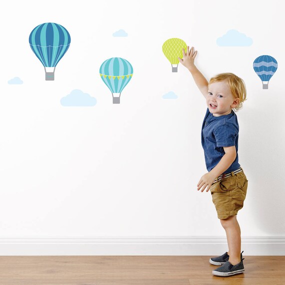Hot Air Balloon Wall Stickers Wall Decals Nursery & Kids Etsy