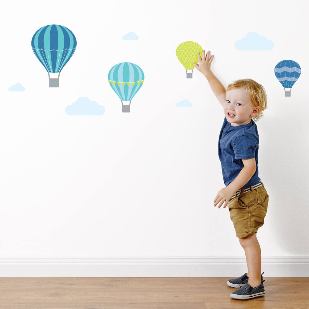 Hot Air Balloon Wall Stickers Wall Decals Nursery & Kids Etsy Australia