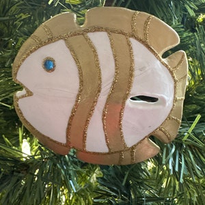 Keyhole Sand Dollar Colorful Fish Ornament-Variety of Colors!