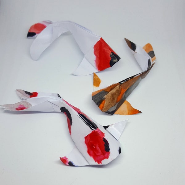 Poisson koï en origami