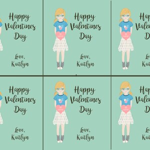PROSSIMO giorno Custom Valentines ritratto illustrazione digitale, ritratto acquerello