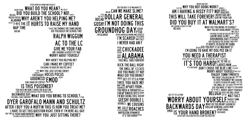 NEXT DAY Anniversary and retirement word art wordle number  Etsy