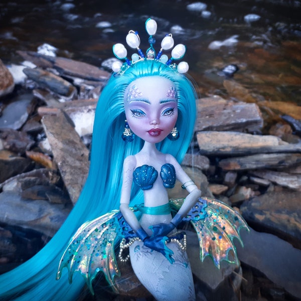 OOAK Monster High Sirena Von Boo Mermaid