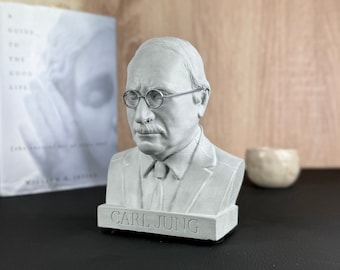 CARL JUNG Premium Concrete Bust | Psychoanalyst Pioneer | Psychology Gift