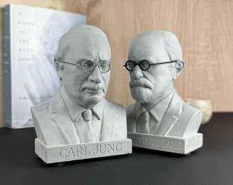JUNG + FREUD Schwere Premium Büsten | Psychoanalytic OGs Epischer Angebot