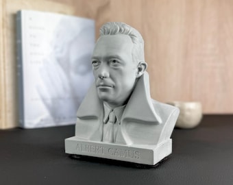 ALBERT CAMUS Heavy Premium Concrete Bust | French Philosopher Author