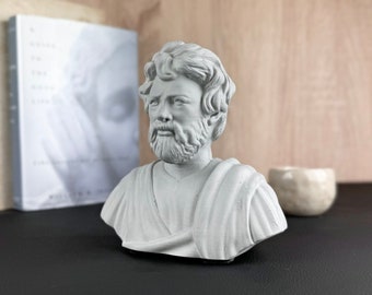 EPICTETUS Premium Heavy Concrete bust | Ancient Greek Stoic Philosopher