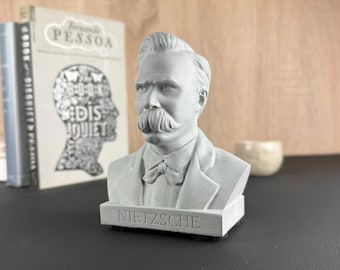 FRIEDRICH NIETZSCHE | Premium Concrete Bust | German Philosopher, Composer, Poet, Übermensch