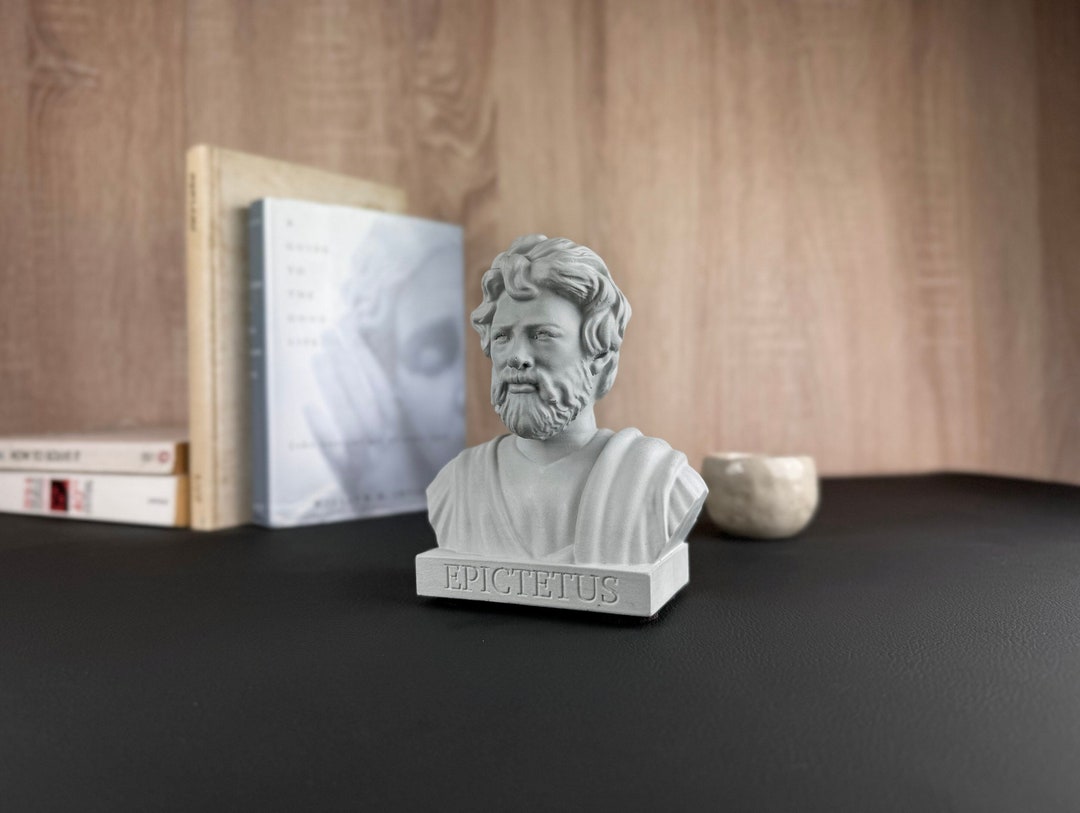 EPICTETUS Premium Heavy Concrete Bust Ancient Greek Stoic Philosopher epictetus-premium-heavy-concrete-bust-ancient-greek-stoic-philosopher