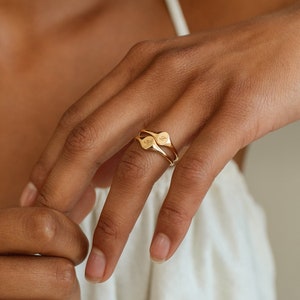 Personalized Oval Signet Ring by Gracepersonalized