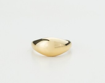 Curve Ring II by GracePersonalized - Minimal Gold Rings - Bold Simple Ring - Gifts for Her | Ready-To-Ship *MARGARET RING*