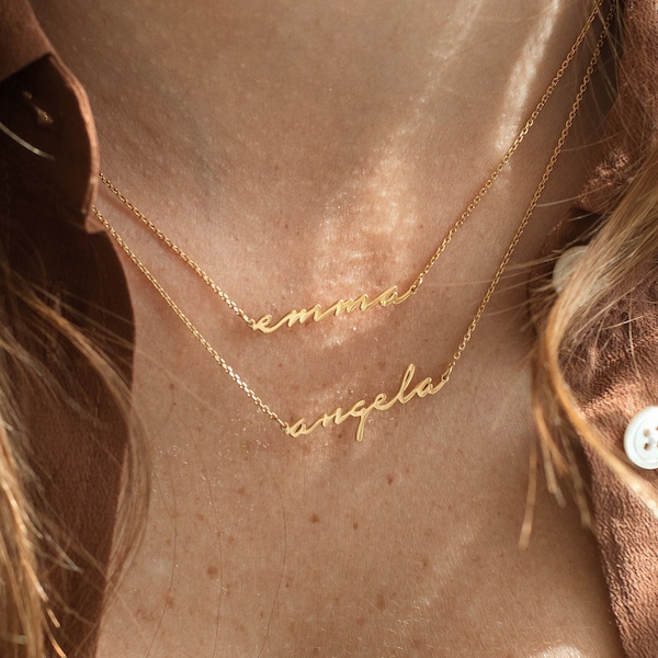 Custom Name Necklace by GracePersonalized - Personalized Name Jewelry  - Minimal Script Name Necklace - Gift for Moms *NAYELI NECKLACE*