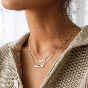 Collar con nombre personalizado de GracePersonalized - Collar con nombre delicado - Collar minimalista con letras *B0033-E12*