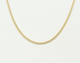 Bold Curb Chain Necklace - Layering Necklace - Minimal Chain Necklace - Choker Chain Necklace - Minimal Chain Necklaces - 18k Gold Vermeil