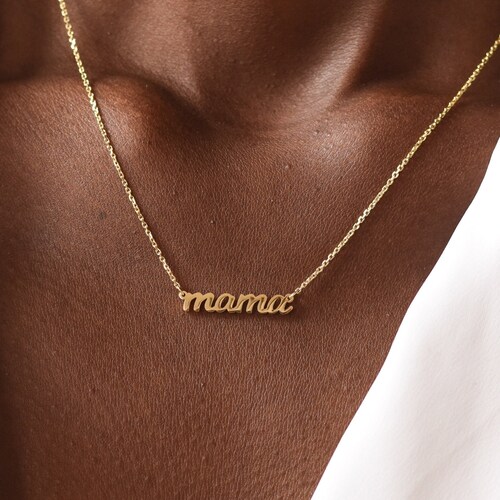 Ready-to-ship Mama Script Necklace Mama 