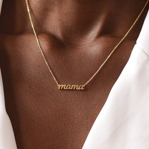 Mama Script Necklace by GracePersonalized - Mama Necklace - Mother Necklace - New Mom Gift | Ready-To-Ship *NALANI MAMA NECKLACE*