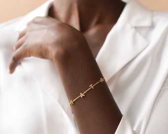 winkstores Women Men Lovers Bracelet Hot Rose Gold/Silver Alloy Letter Charm Bracelet Female Personality Jewelry winkstores Women Men Lovers Bracelet Hot Rose Gold/Silver Alloy Letter Charm Bracelet Female Personality Jewelry