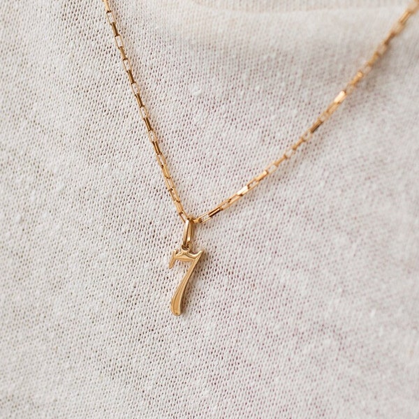 Custom Initial Necklace with Mini Link Chain by GracePersonalized - Script Letter on Dainty Chain *Irene Necklace | Mini Link Chain*