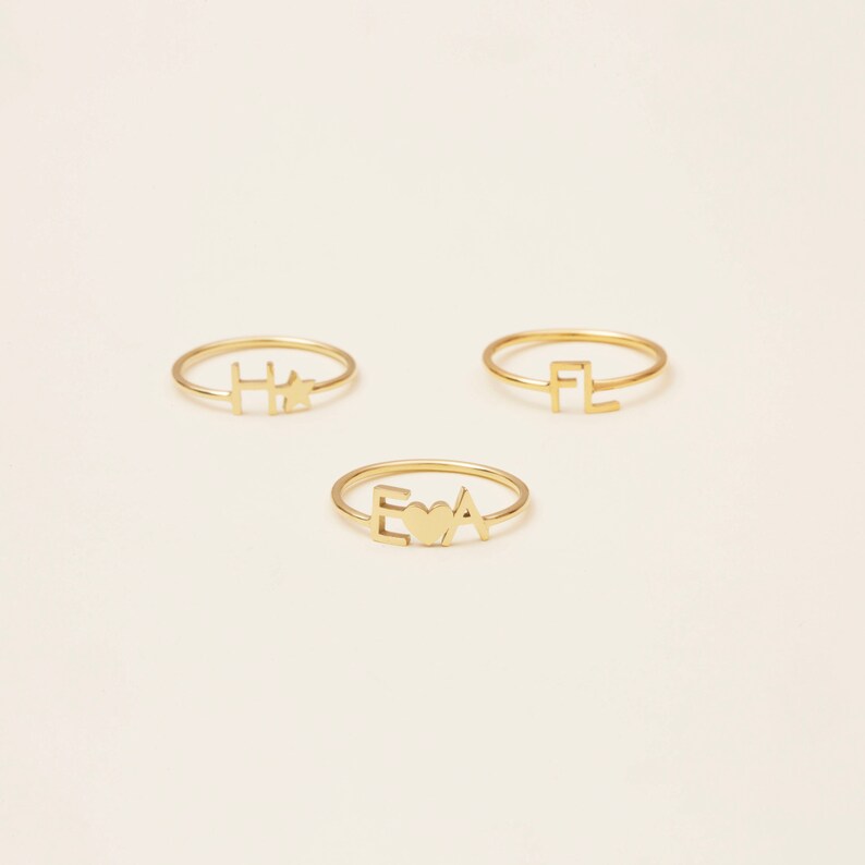 Custom Word Ring Custom Name Ring Gold Personalized Word #PR04F143 Minimal Name Jewelry Personalized Name Ring Gold Name Ring