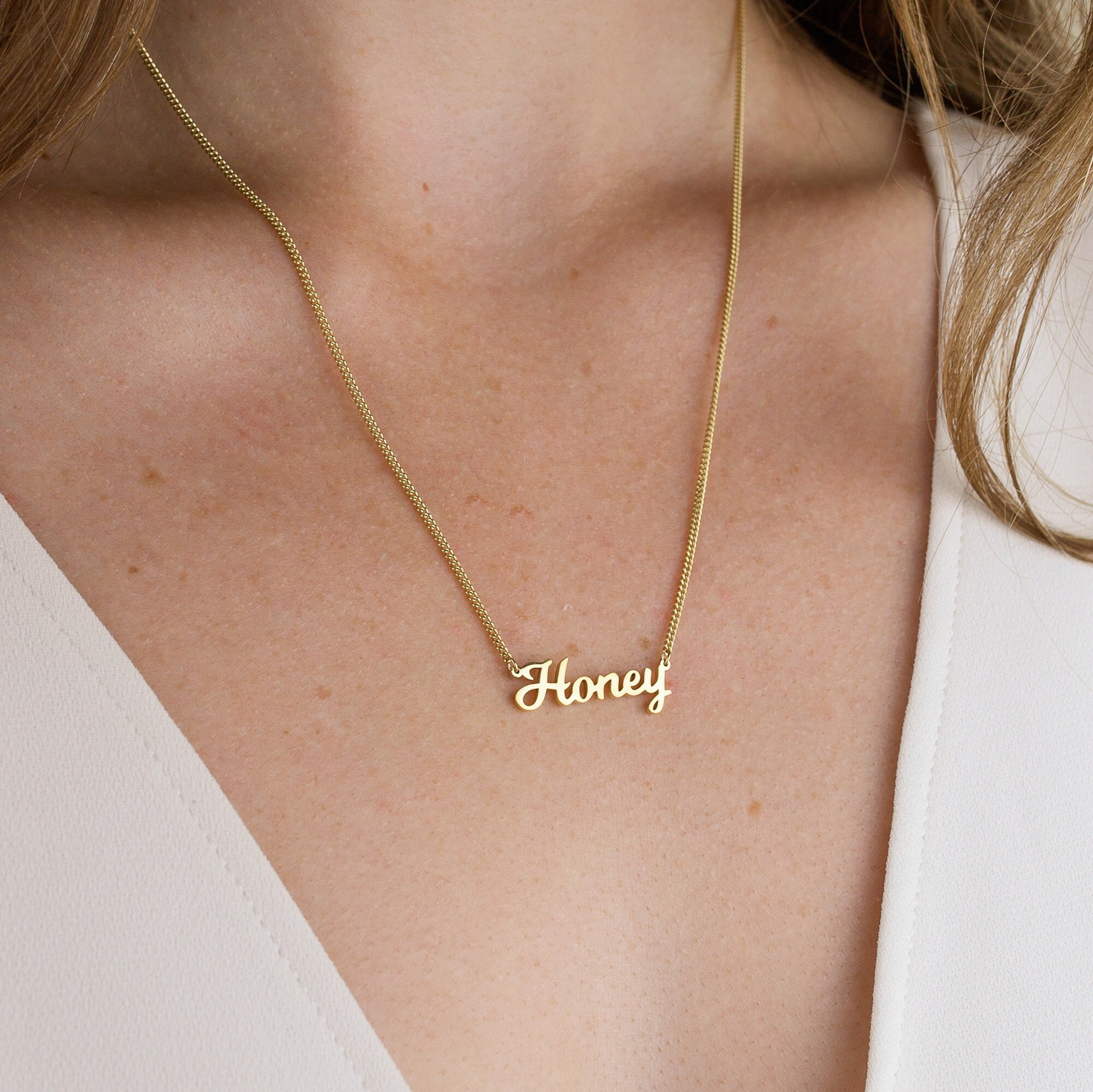 Honey discount name pendant