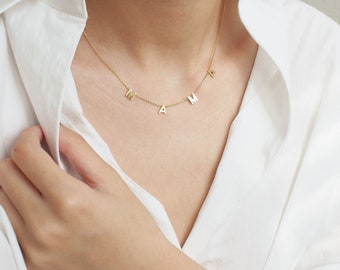 Custom Letter Necklace Personalized 