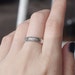 Actual Fingerprint Ring - Personalized Fingerprint Band - Actual Handwriting Ring - Memorial Jewelry - #FR03 