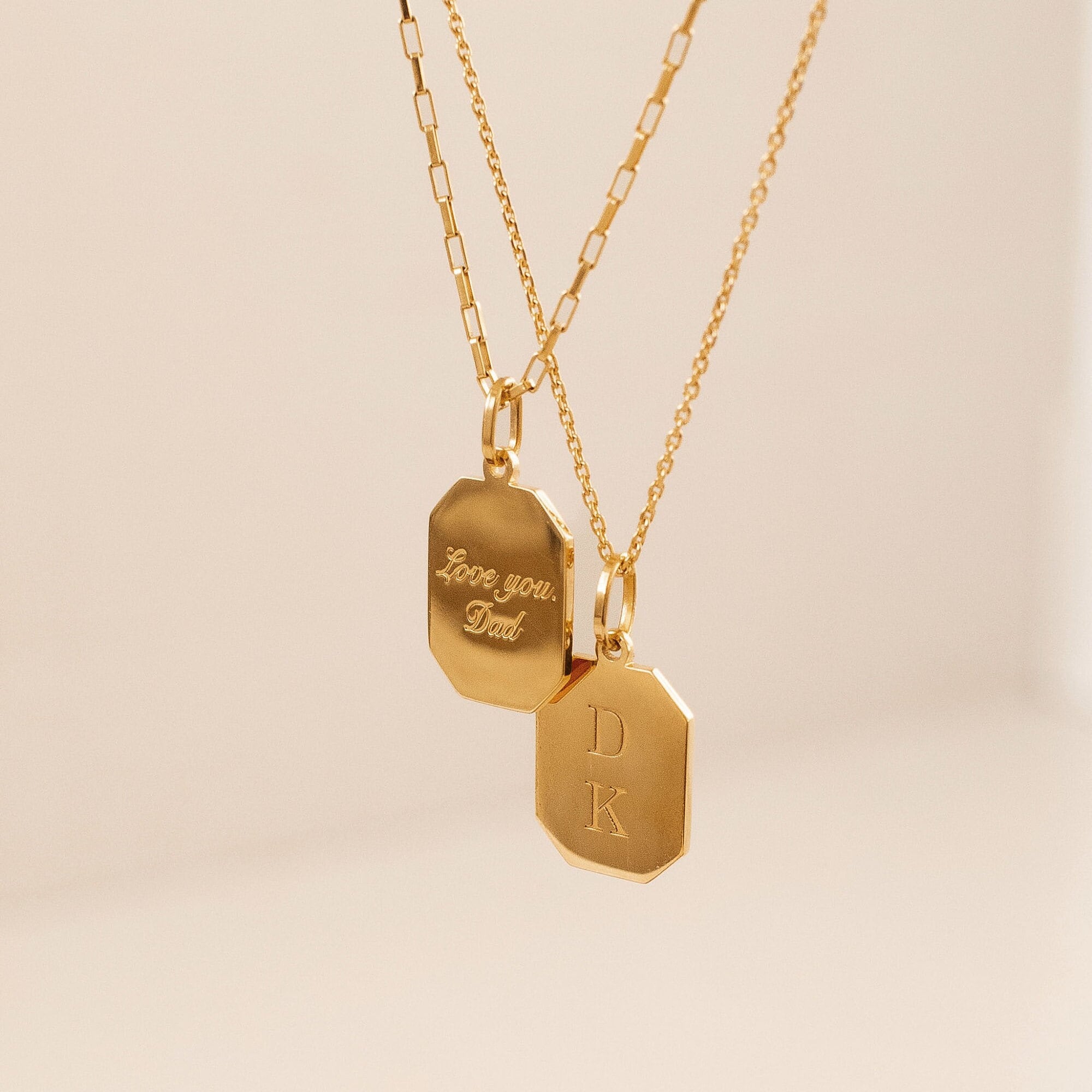 Engraved Initial Pendant Necklace by Gracepersonalized Engraved Initial Pendant Necklace by Gracepersonalized