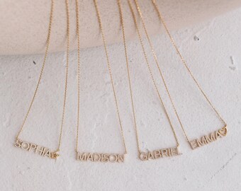 Pavé Name Necklace by Gracepersonalized - Custom Diamond