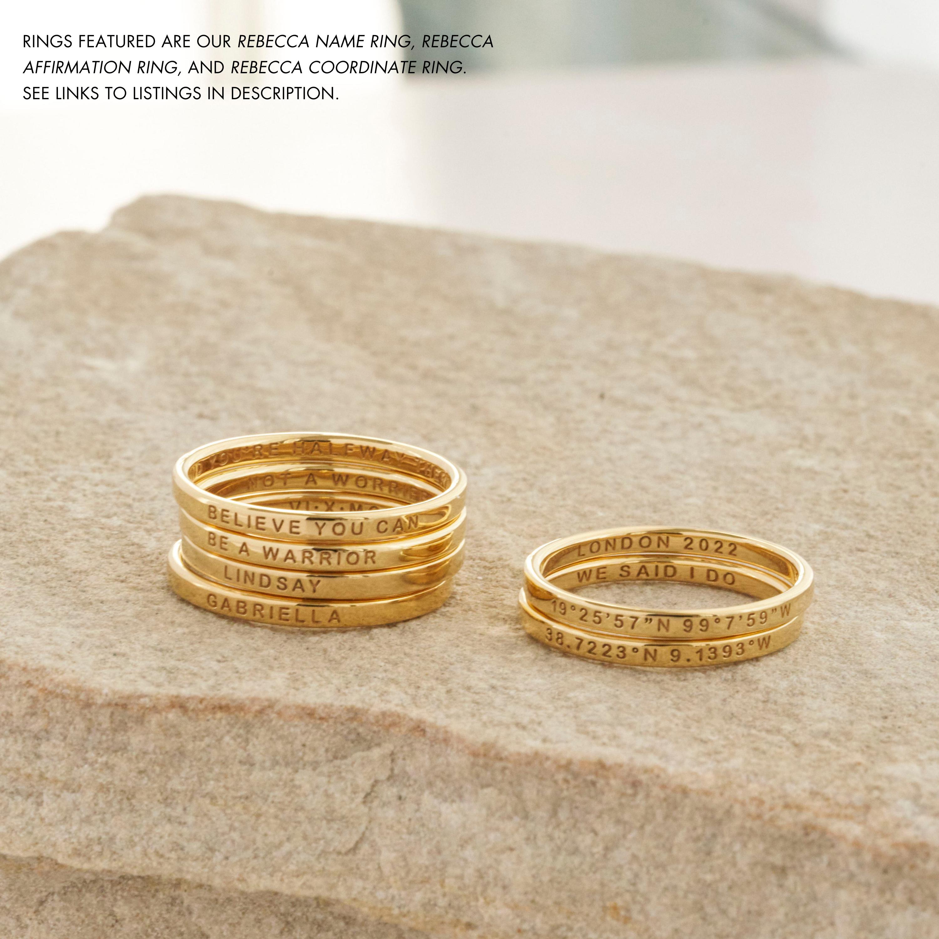 【Grace Personalized】RIAMリング Custom Oval Signet Ring by Gracepersonalized - Dainty