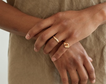 Personalized Oval Signet Ring by Gracepersonalized