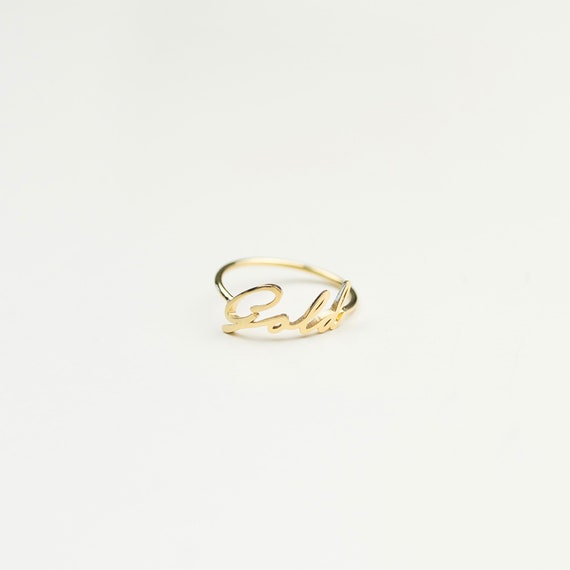 Custom Name Ring Script Name Ring 