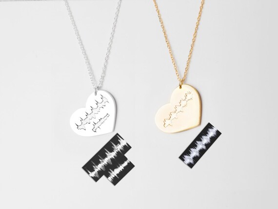 Actual heartbeat necklace deals