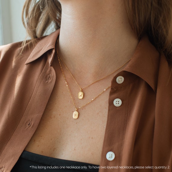 Delicate personalized best sale necklace