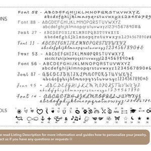 Actual Fingerprint Necklace with Actual Handwriting  Loved image 5