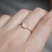 Dainty Fingerprint Ring - Actual Fingerprint Ring - PersonaJewelry #FR08 