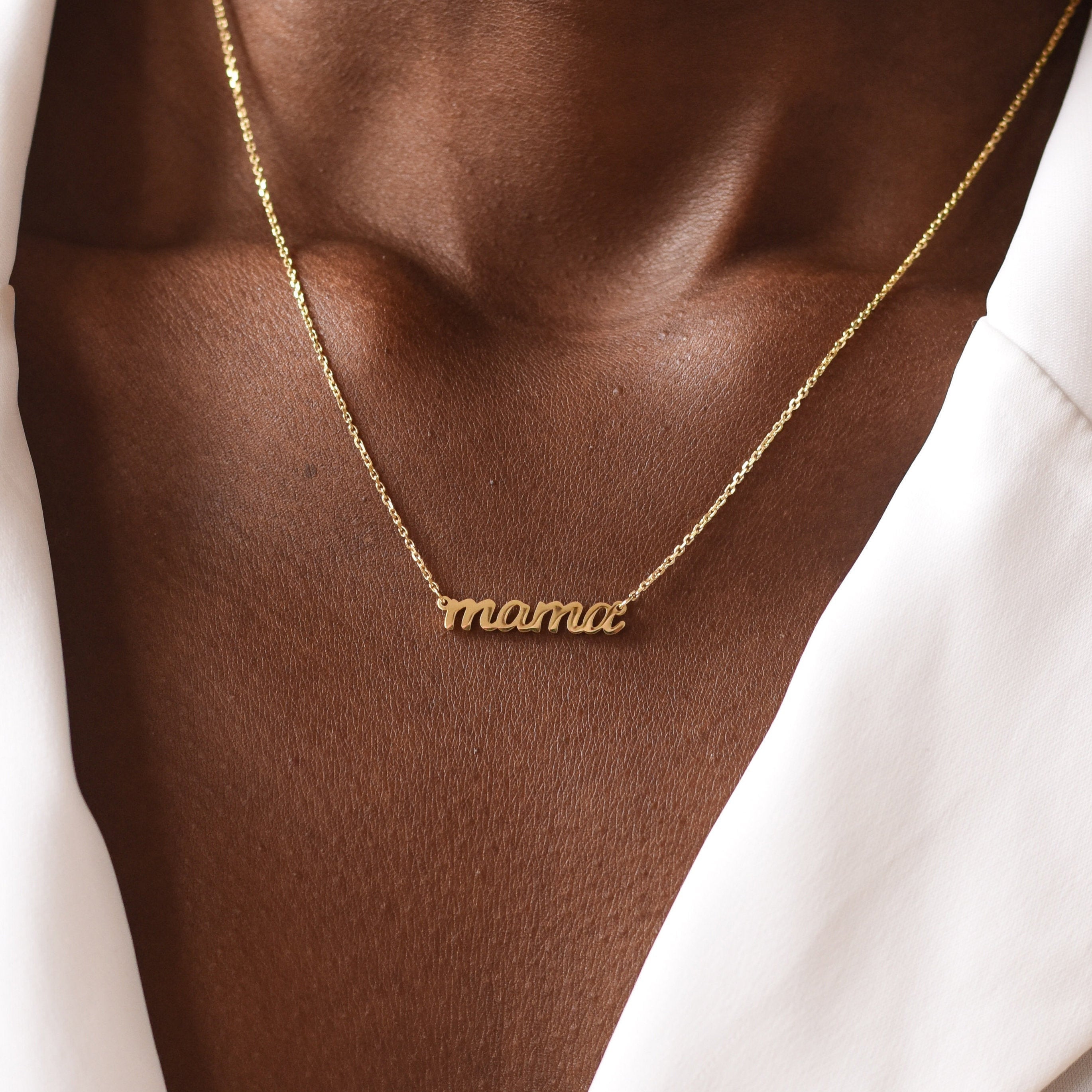 9kt gold Mama Necklace – Collective & Co.