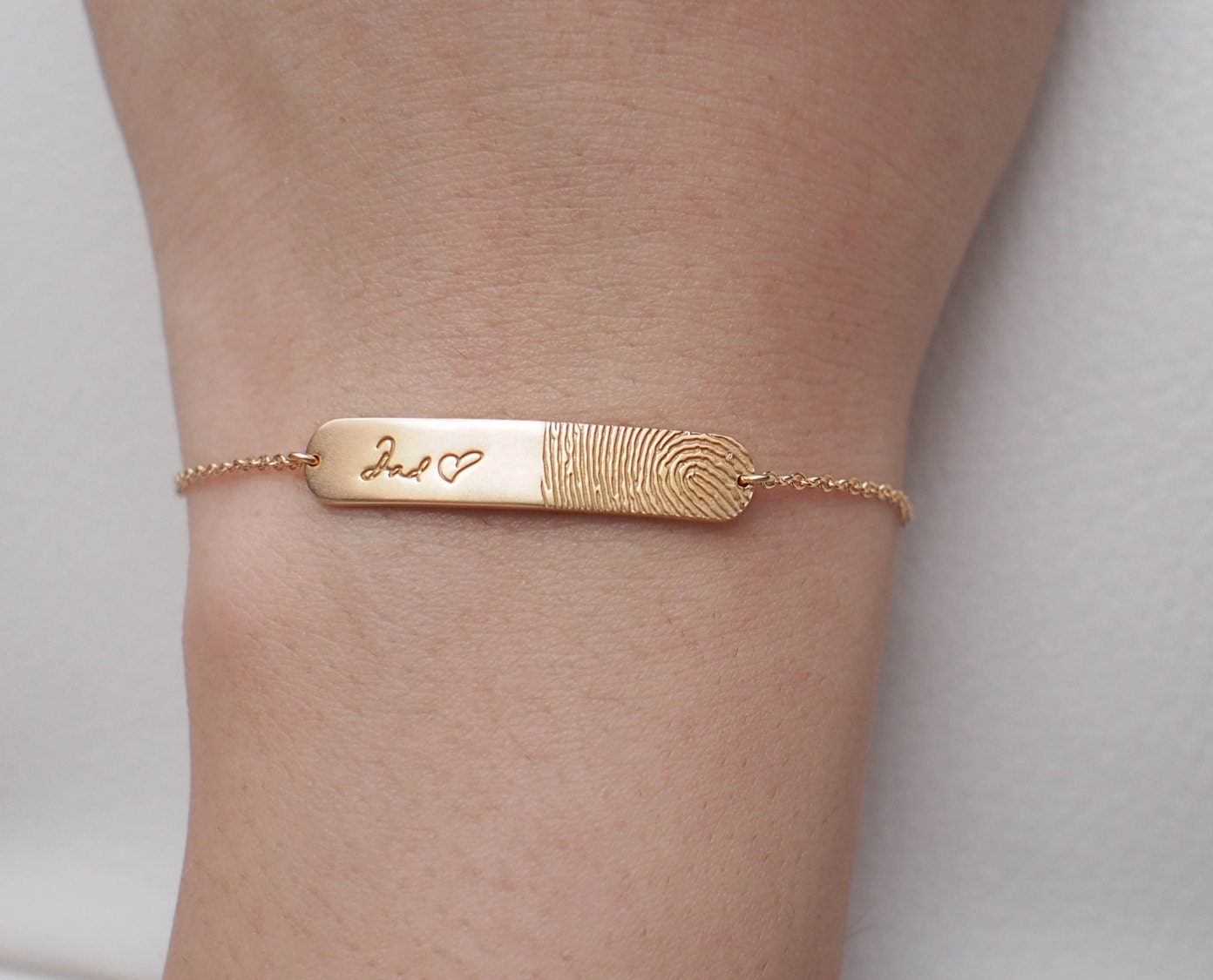 Thumbprint bracelet best sale