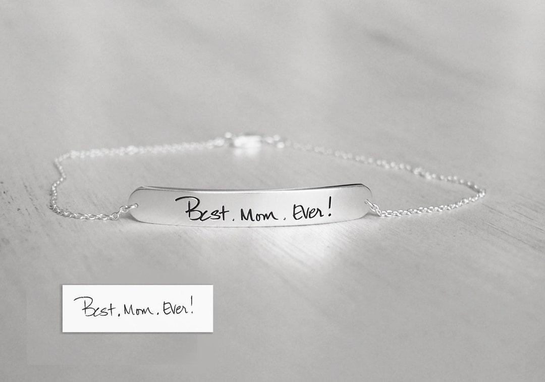 Actual Handwriting Bracelet Personalized Signature Jewelry - Etsy Australia