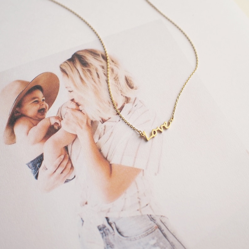 Mama ketting van GracePersonalized Moeder ketting Delicate Mama ketting Minimale ketting voor moeders Klaar voor verzending NATALIA KETTING afbeelding 6