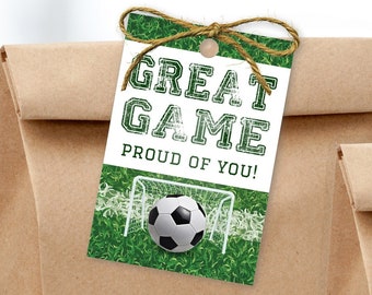 Printable Soccer Snack Tags | Printable Soccer Gift Tags | Soccer Thank You Tag | Snack Mom Tags | Sunshinetulipdesign