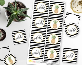 Printable Pineapple MINI Hershey Bar Wrappers Printable Aloha | Etsy