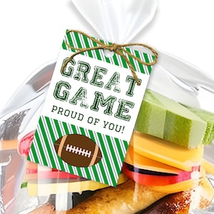 Printable Football Snack Tags | Printable Football Gift Tags | Football Thank You Tag | Snack Mom Tags | Sunshinetulipdesign