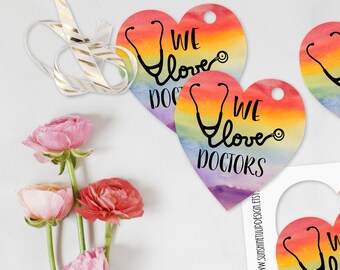 Doctor Appreciation Gift Tags, Healthcare Heroes Appreciation Gift Tags by SUNSHINETULIPDESIGN